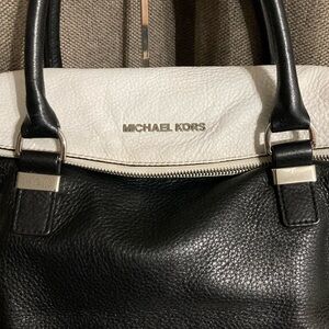 Michael Kors Black and White Women's Bag